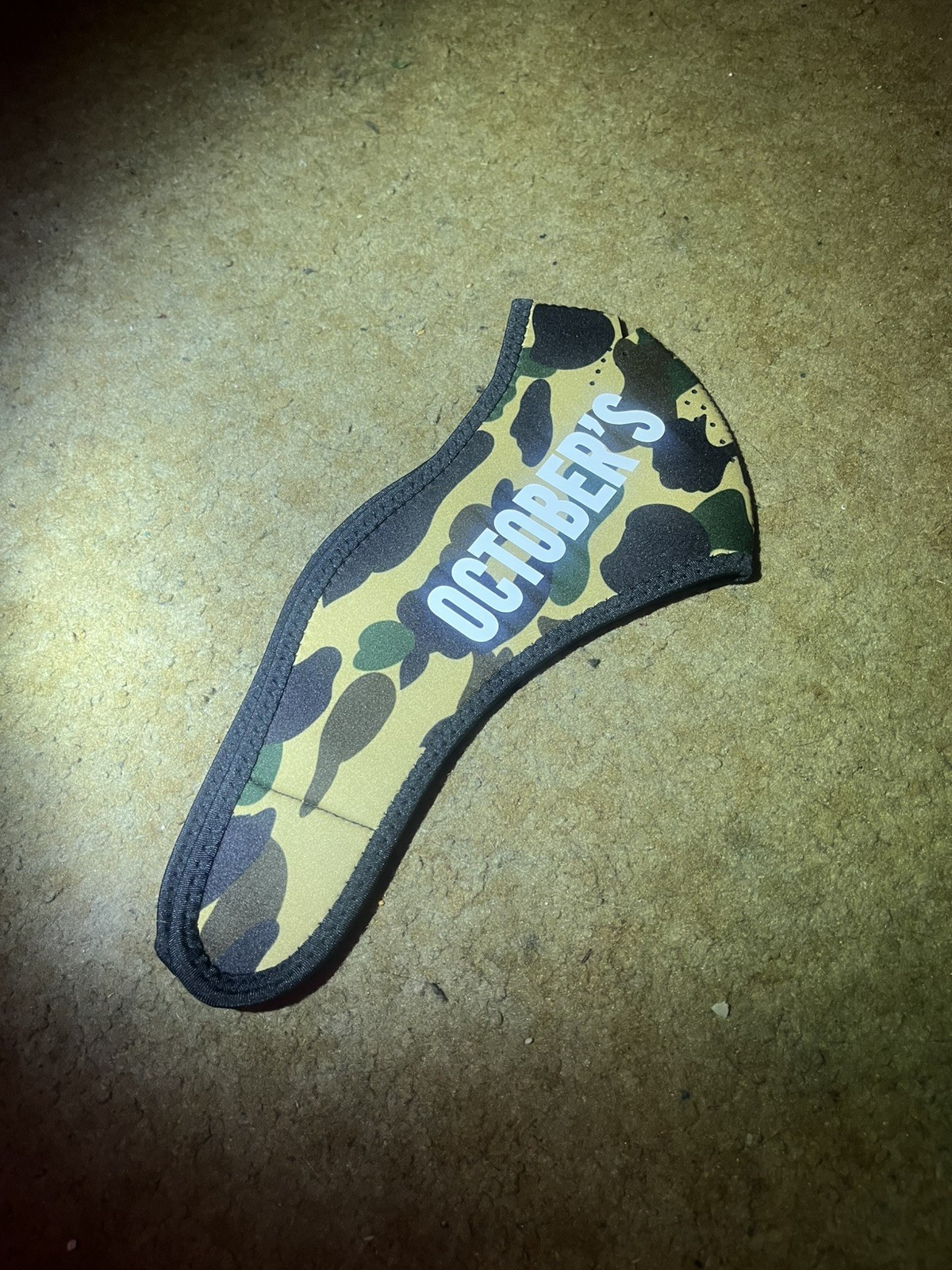 Bape x OVO Yellow 1st Camo Face Mask thumbnail 3