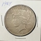 1924 Peace Dollar $1 Silver Coin - 90% Silver - Gorgeous