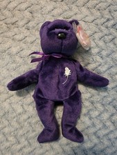 Ty Beanie Baby Princess Diana Bear  Original 1997  Mint Condition Famous Bear
