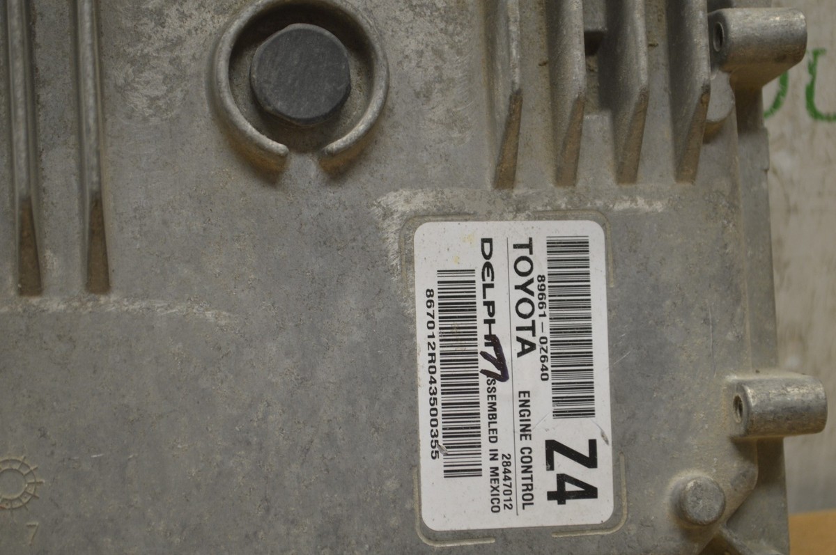 2015 Toyota Corolla Engine Control Unit ECU 896610Z640 Module 721