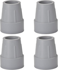 4 Pack Crutch Tips 1 Inch Non Slip Walking Cane Tips Heavy Duty Rubber Cane Repl