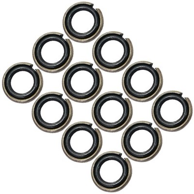 12 Sets Impact Wrench Retaining Rings Replacement Kit With Rubber O Rings