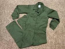 US Military Issue OD Green Utility Coverall Size 40R Unicor New