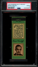 BORIS KARLOFF / 1932 Diamond Matchbook Cover, PSA 2