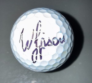 WEBB SIMPSON SIGNED AUTOGRAPHED GOLF BALL W/DISPLY CUBE COA #JJ22013
