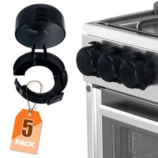Stove Knob Covers for Child Safety 5 Pack , Stove Knob Safety Covers, Preven...