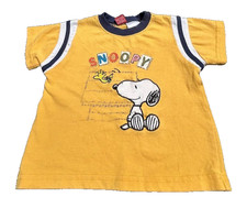 VTG Snoopy Embroidered Graphic Print Pullover T-Shirt Toddler Sz 24 Mo