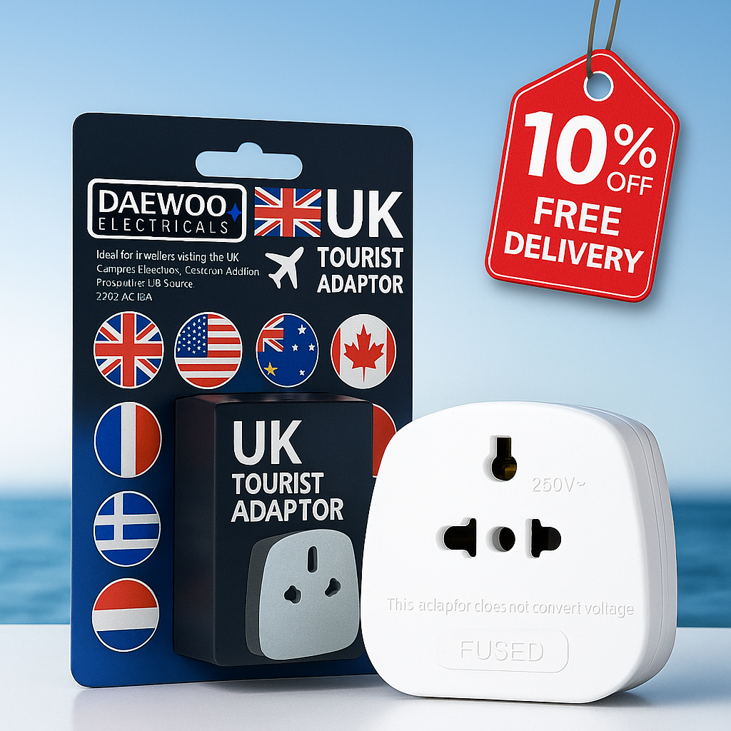 2 x UK To EU Europe European Travel Adaptor Plug 2 Pin Adapter *CE Approved*