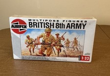 AIRFIX Model Kits Multipose Figures Factory Sealed 1/32 British 8th Army 1988