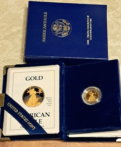 1989 -P 1/10oz Gold Eagle Proof / OGP&COA     Perfection !