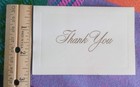 Lot of 20 THANK YOU Note Cards w/Envelopes Three Styles White with Gold — photo 9