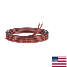 16AWG Silicone Electrical Wire - 20ft 10ft Black, 10ft Red - High Flexibility