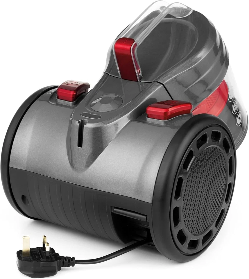 Beldray Cylinder Vacuum Cleaner Bagless Compact Vac Lite 700 W 2 L Black/Red NEW - Image 3 of 4