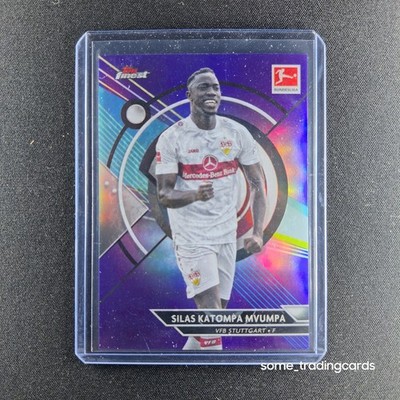 Topps Silas Mvumpa VfB Stuttgart   Purple   /250 Finest Bundesliga 2022/23