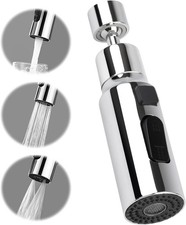 Kitchen Tap Swivel Spray Head, 360° Swivel Spout Sink Tap Attachment, Adapter 3
