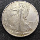1940-S Walking Liberty Half Dollar 50C - San Francisco - Light Toning - VF-XF