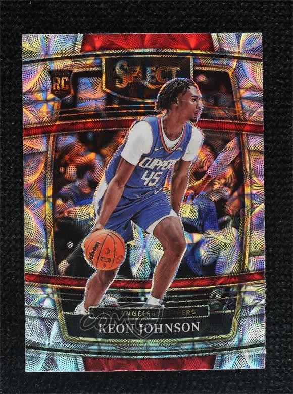 2021-22 Panini Select Concourse Scope Prizm Keon Johnson #40 Rookie RC lw9