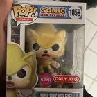 Funko Pop! Plus - Super Sonic With Emeralds #1059 Funko Pop Sonic Flocked Target