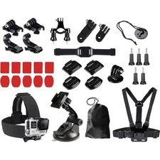 33 in 1 Chest Head Strap Adapter Mount Storage Bag Sets for GoPro Insta360 DJI 