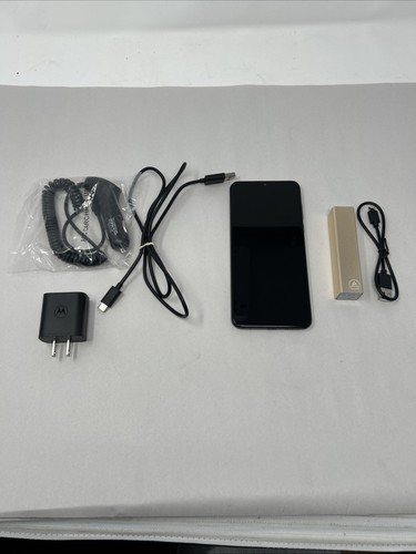 Motorola Moto G Pure XT2163DL Blue Tracfone Smartphone Dual Camera Bundle