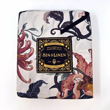 Sin in Linen Queen Sheet Set 300 Thread Count...
