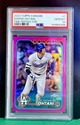 2024 Topps Chrome Shohei Ohtani #1 Pink Refractor PSA 10 Gem Mint LA Dodgers