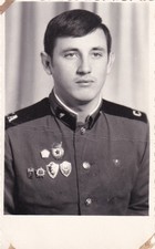 Original Portrait Photo SOVIET RUSSIAN T-62 TANK TANKER CREWMAN 1975 USSR 562