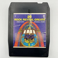 20 Rock Revival Greats  - Restored 8 Track Tape - New Pad and Splice