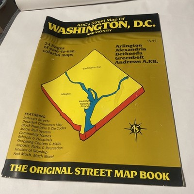 ADC's Street Map of Washington, DC & Vicinity The Original Street Map PB
