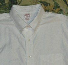 BROOKS BROTHERS Traditional Long Sleeve Button Down Shirt Made In USA 17 - 33