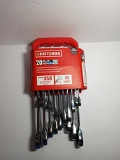 Craftsman 20 pc Combo Ratcheting Wrench Set Metric SAE Ratchet Wrenches 20pc New