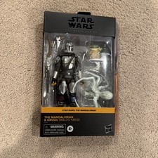 Star Wars Black Series 6  Deluxe Mandalorian Yoda & Grogu Maldo Kreis Fast Ship