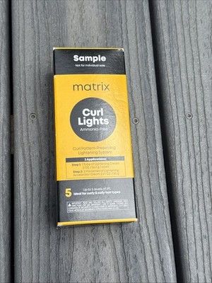 Matrix Curl Lights Lightening Cream 2oz + 2 x 1oz Packets Accelerator TRIAL Kit