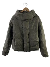 Entire Studios ES2034 Grey Polyester Down Jacket with Missing Draw Cord