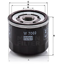 MANN-FILTER W 7069 ÖLFILTER FÜR HONDA SSANGYONG | eBay