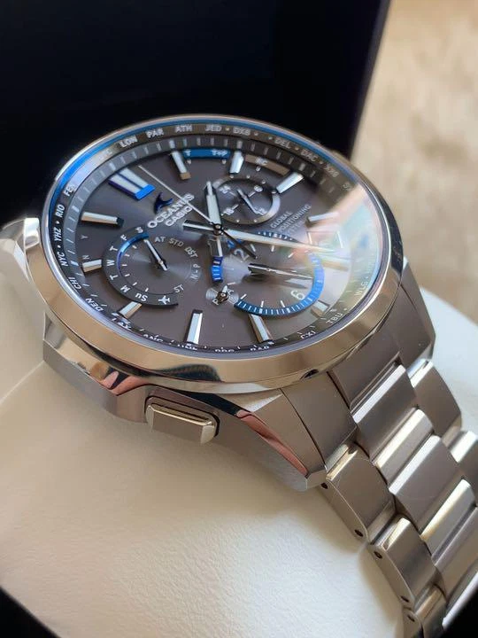 CASIO Oceanus 57 Full Metal GPS Hybrid Radio-Wave Solar OCW-G1100T-1AJF