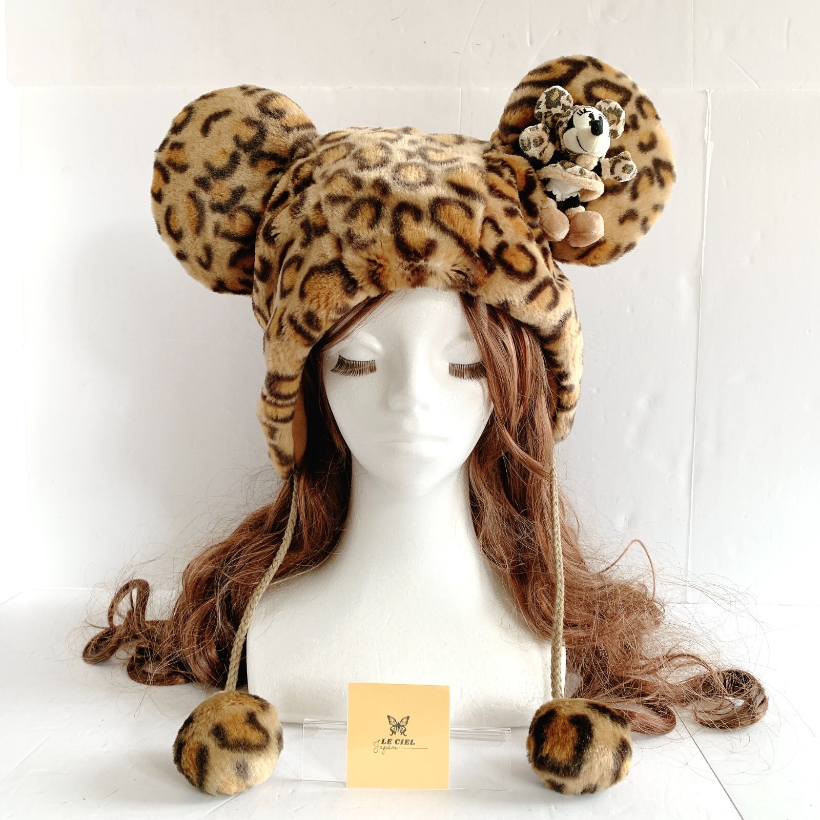 東京ディズニーリゾート 新品タグ付き ヒョウ柄 ミニー ファンキャップ