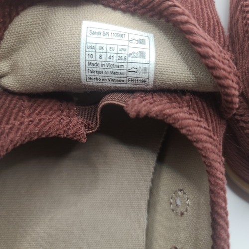 Sanuk Women's Pair O Dice Corduroy Slip-On Sneakers 8 Bitter Chocolate 1105067 - Picture 8 of 12