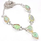 Australian Triplet Opal Gemstone Handmade 925 Sterling Silver Necklace 18"