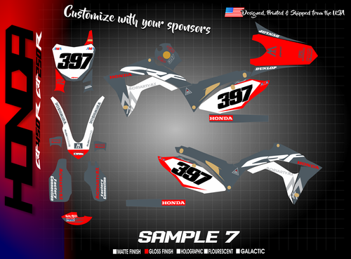 Honda CRF450 Full Custom Graphic Kit - Picture 7 of 23
