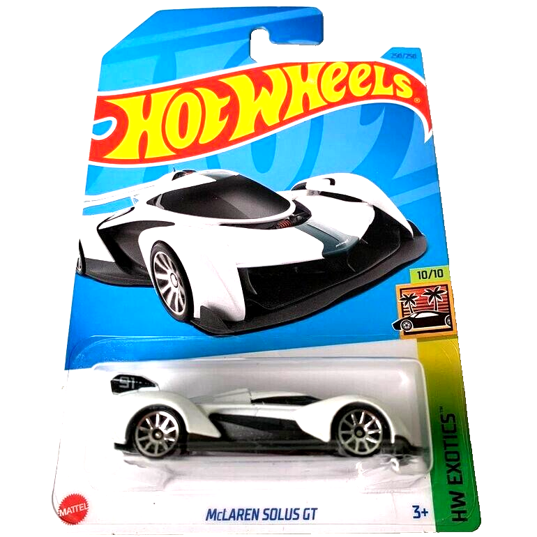 HOT WHEELS 2023 McLAREN SOLUS GT WHITE HW EXOTICS 250/250 HKG70