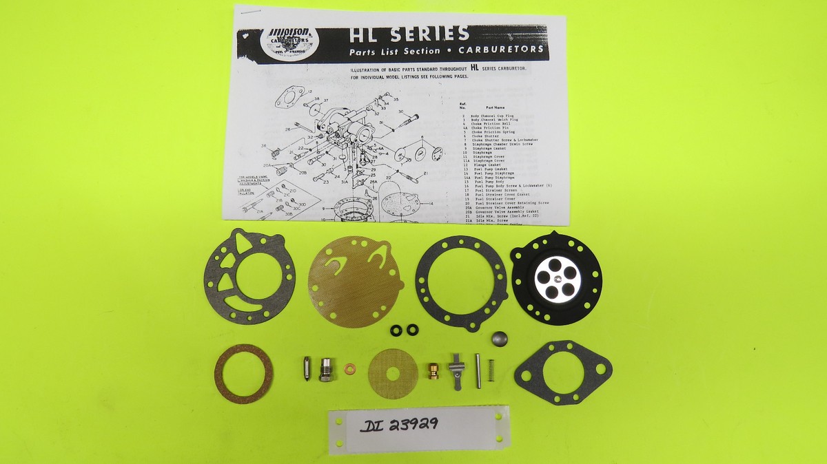 Tillotson HL263A HL268A Artic Polaris Fichtel & Sachs Snowmobile