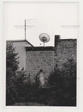 Walling the Door & Satellite Dish Street Photography Unusual Snapshot Old Photo