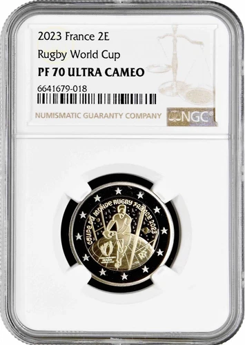France 2 euro 2023, NGC PF70 UC, "2023 Rugby World Cup" Top Pop