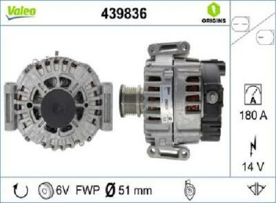 Original VALEO Generator 439836 für Mercedes-Benz