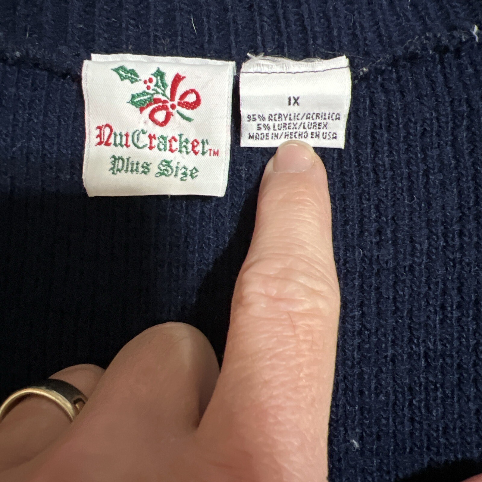 Nutcracker Plus Size Cardigan Button Up Long Slee… - image 2