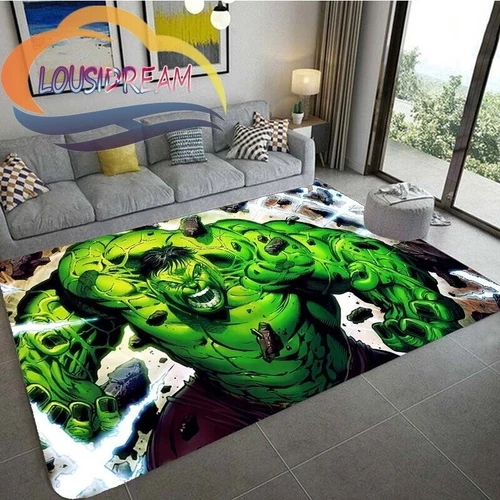 Alfombra 3D Marvel Hulk alfombra infantil niño alfombrilla moderna alfombrilla de puerta - Imagen 12 de 16