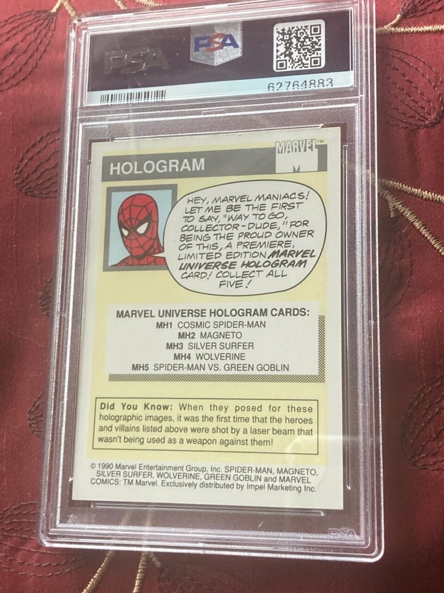 1990 IMPEL MARVEL UNIVERSE #MH3 SILVER SURFER HOLOGRAM SP PSA 8 | eBay