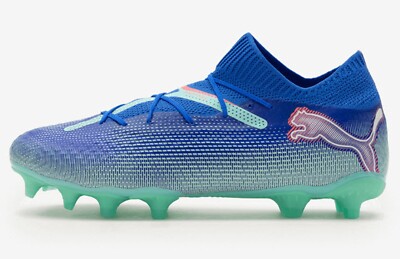 PUMA Herren Future 7 PRO FG/AG Stollen blau Fußball Fußballschuh GYM Spike 10...