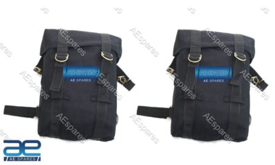 Passt Für Royal Enfield Classic 350 500Cc Schwarzes Militär Pannier Bag Set AEs